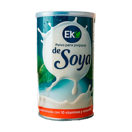 leche de soya en bote