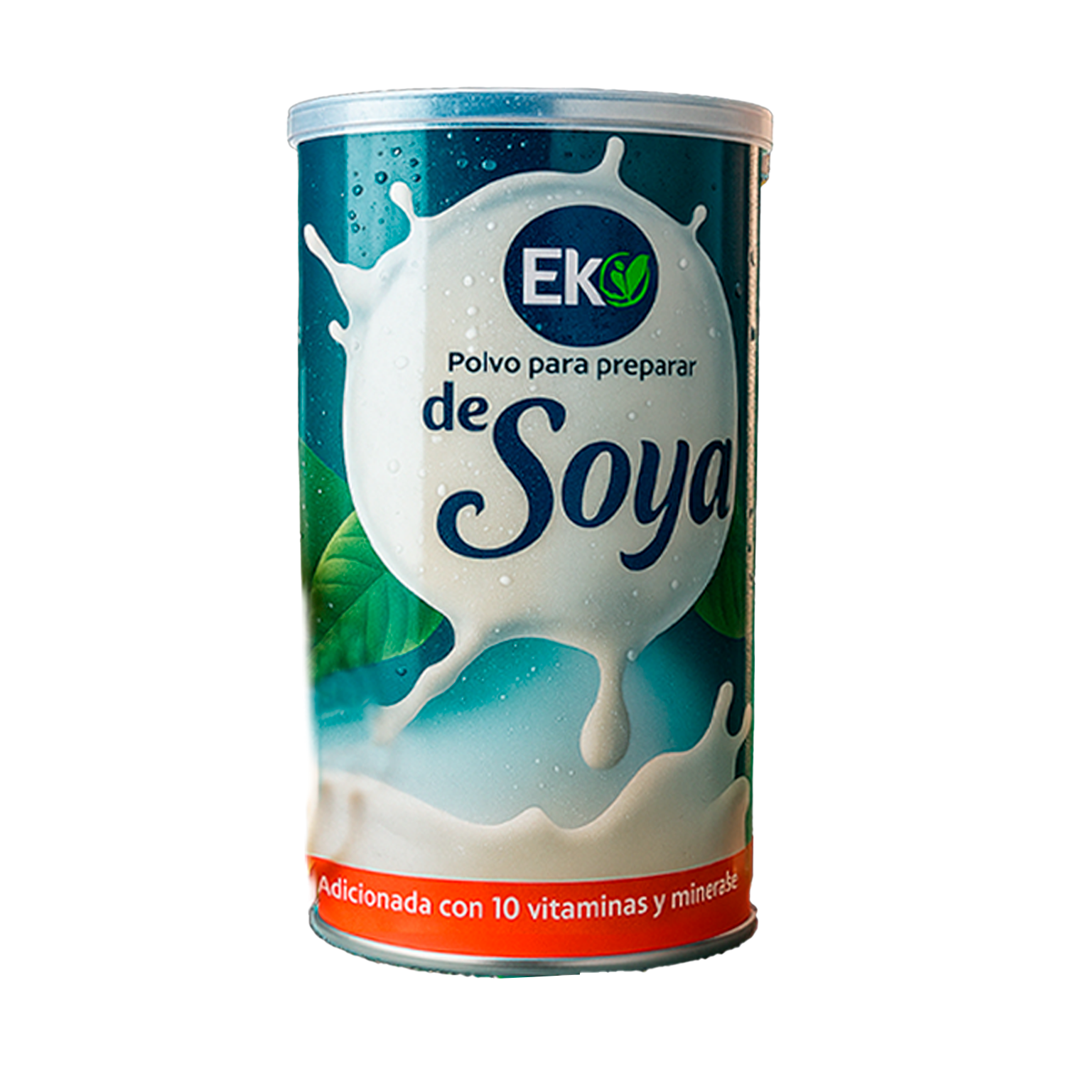 leche de soya en bote