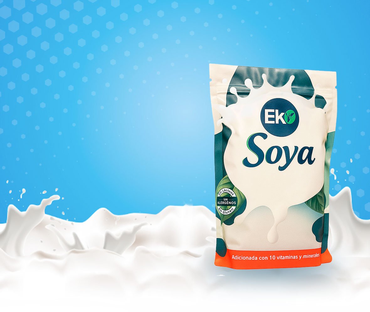leche-de soya en bolsa